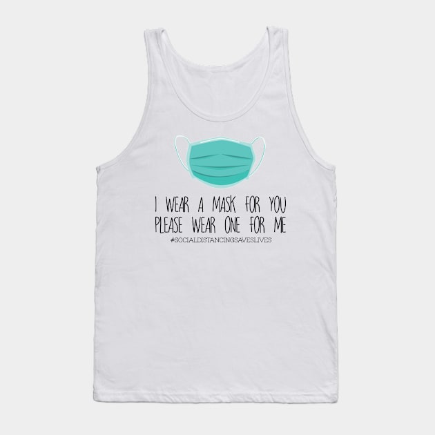 I wear a mask Tank Top by Manlangit Digital Studio